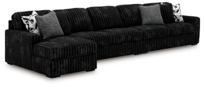 Midnight-Madness 3-Piece Sectional with Chaise - 98103S10