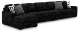 Midnight-Madness 3-Piece Sectional with Chaise - 98103S10