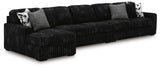 Midnight-Madness 3-Piece Sectional with Chaise - 98103S10