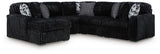 Midnight-Madness 6-Piece Sectional with Chaise - 98103S23