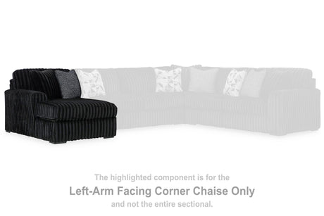 Midnight-Madness Left-Arm Facing Corner Chaise - 9810316