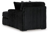 Midnight-Madness 2-Piece Sectional and Oversized Accent Ottoman - 98103U4