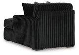 Midnight-Madness 2-Piece Sectional and Oversized Accent Ottoman - 98103U4