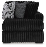 Midnight-Madness 2-Piece Sectional and Oversized Accent Ottoman - 98103U4