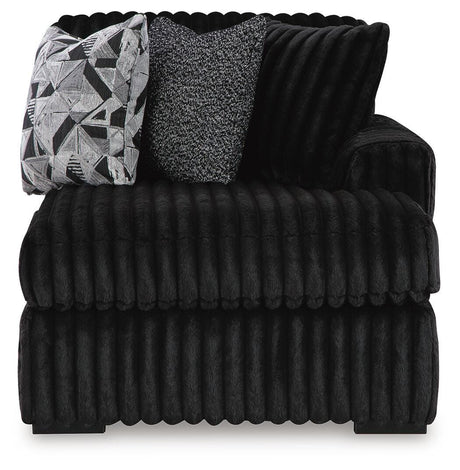 Midnight-Madness 2-Piece Sectional and Oversized Chaise - 98103U5