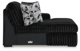 Midnight-Madness 2-Piece Sectional and Oversized Chaise - 98103U5