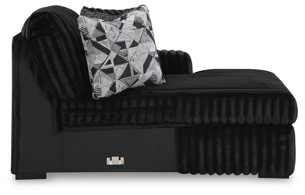 Midnight-Madness Right-Arm Facing Corner Chaise - 9810317