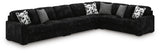 Midnight-Madness 4-Piece Sectional - 98103U11