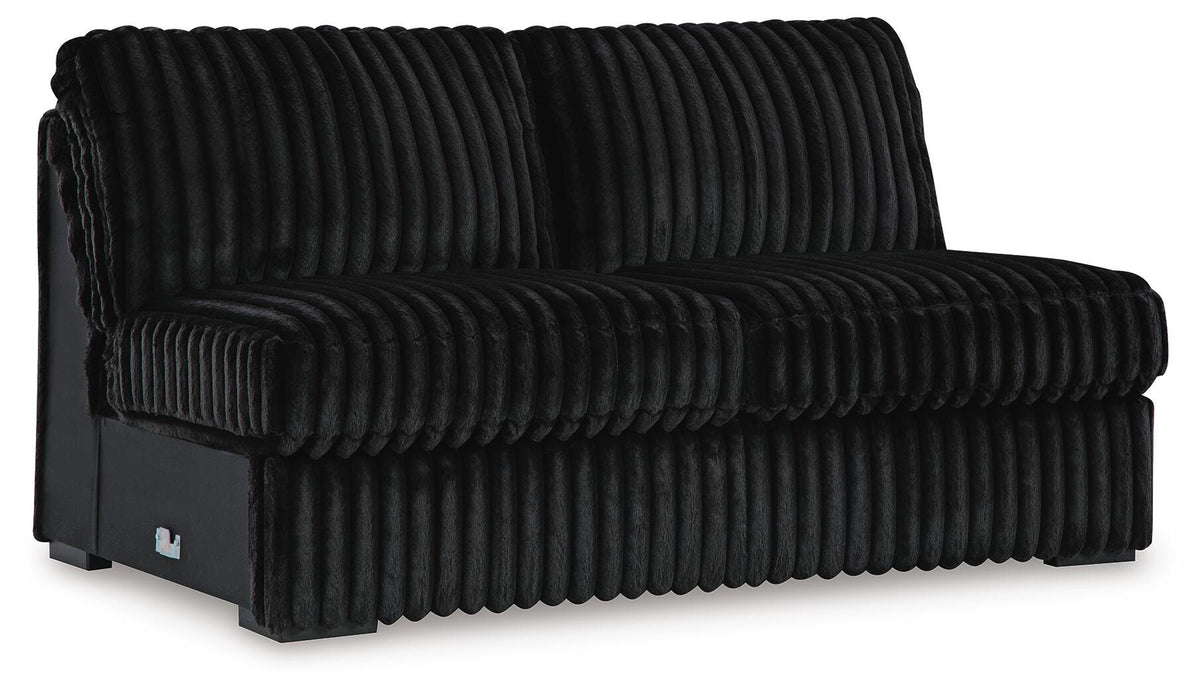 Midnight-Madness 3-Piece Sectional with Double Chaise and Ottoman - 98103U8