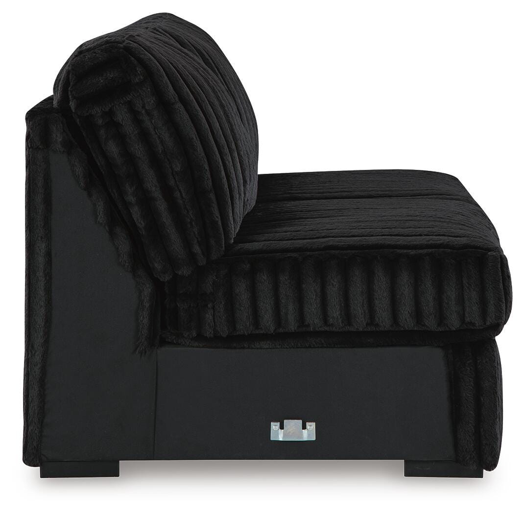 Midnight-Madness Armless Loveseat - 9810334