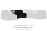 Midnight-Madness Armless Loveseat - 9810334