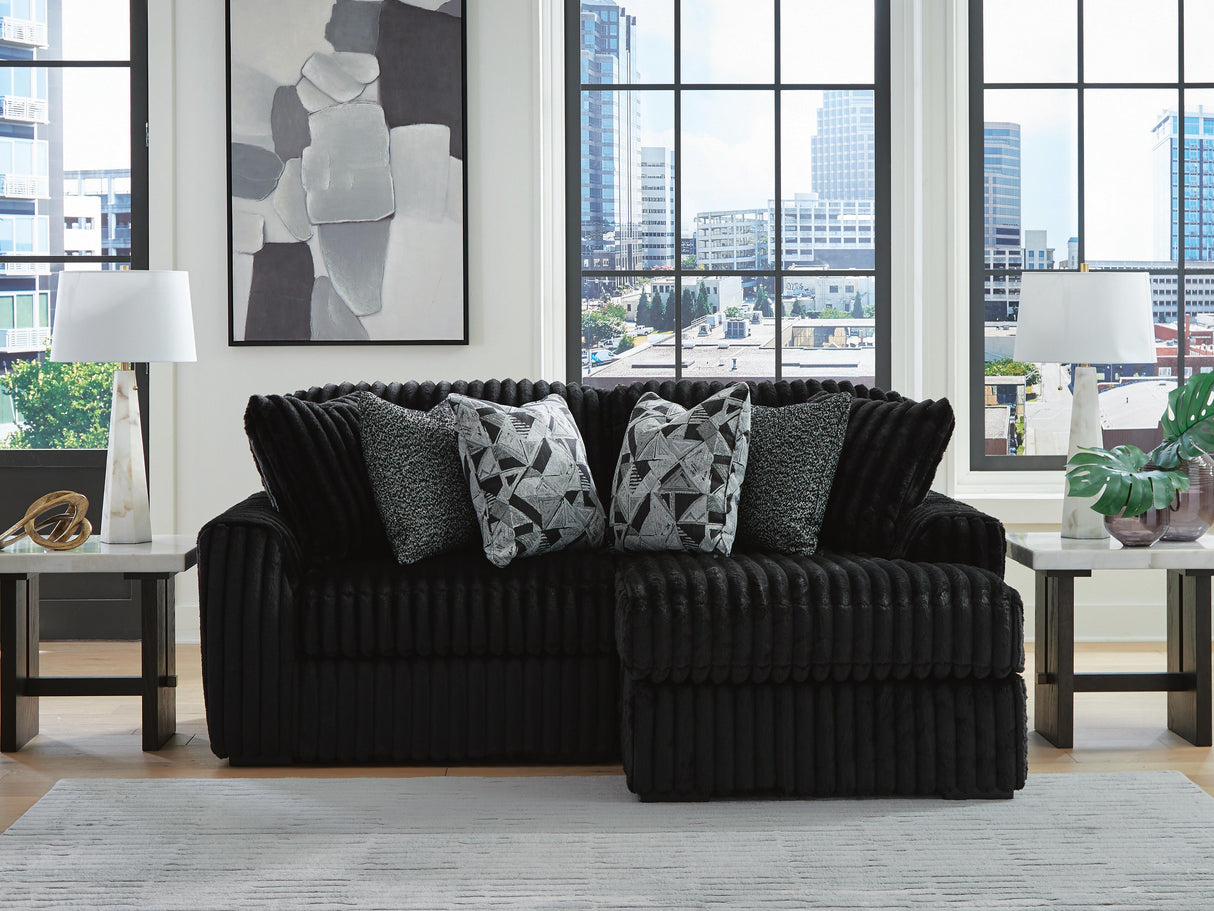 Midnight-Madness 2-Piece Sectional with Chaise - 98103S14