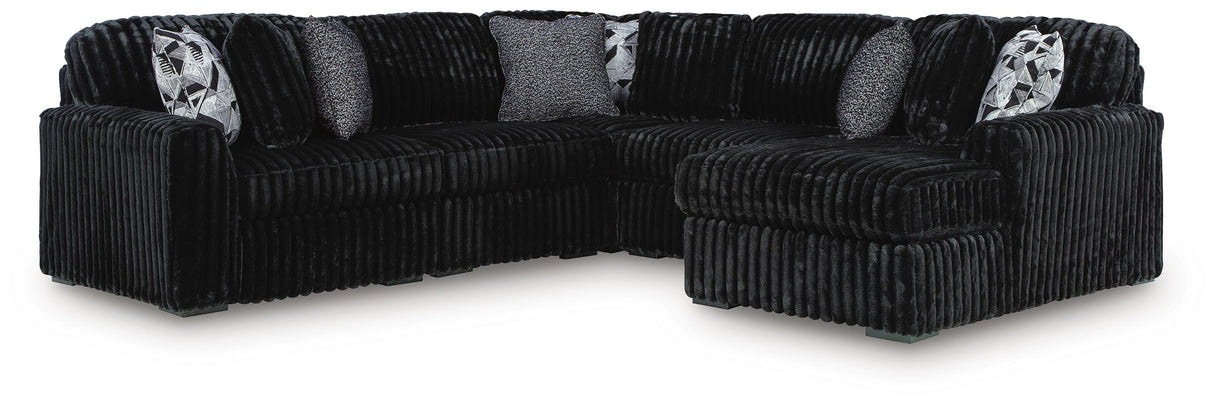 Midnight-Madness 6-Piece Sectional with Chaise - 98103S24