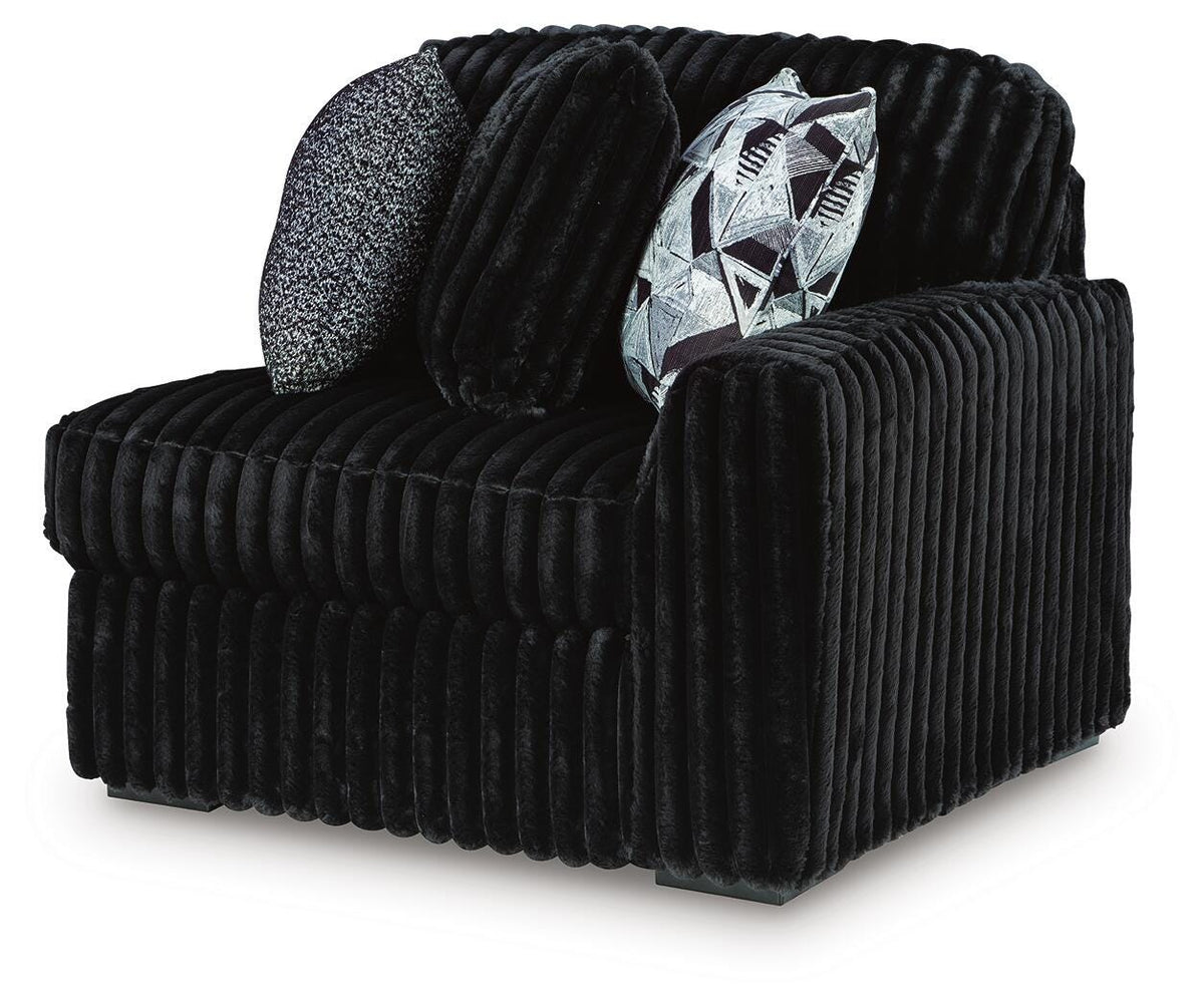 Midnight-Madness Right-Arm Facing Corner Chair - 9810365