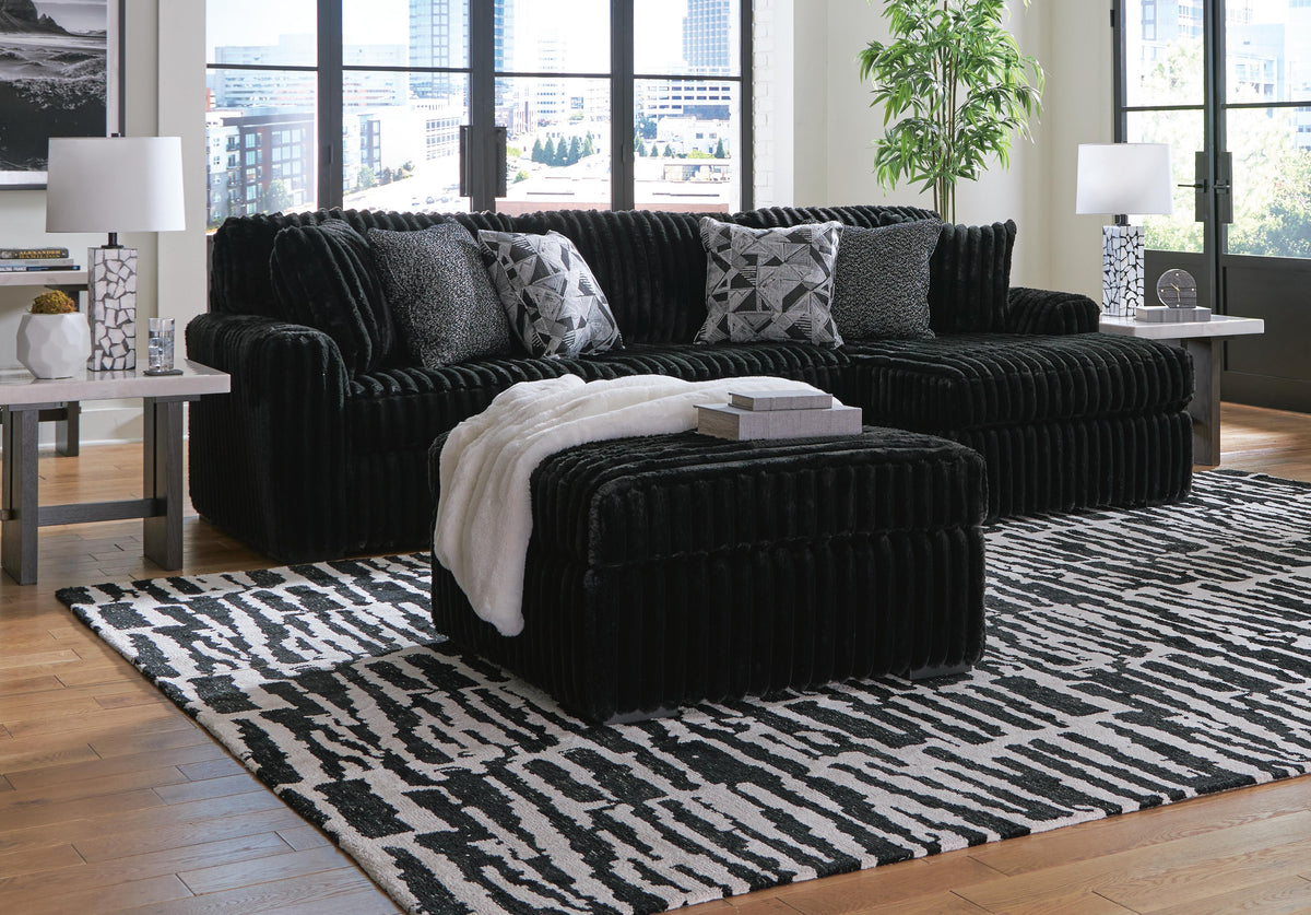 Midnight-Madness 3-Piece Sectional with Chaise - 98103S16