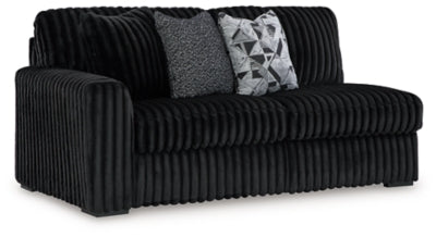Midnight-Madness 2-Piece Sectional and Oversized Accent Ottoman - 98103U4