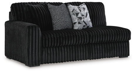 Midnight-Madness 4-Piece Sectional and Oversized Chaise - 98103U2