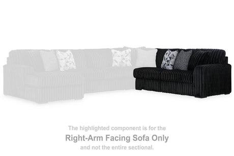 Midnight-Madness Right-Arm Facing Sofa - 9810367
