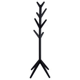 Margaret Solid Wood Coat Rack Clothing Hanger Black - 983272