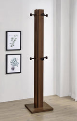 Rikkie Engineered Wood Coat Rack Walnut - 983281