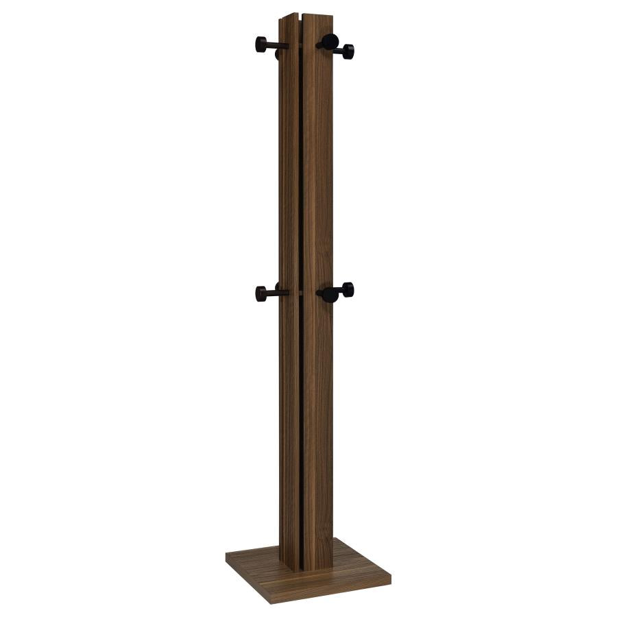 Rikkie Engineered Wood Coat Rack Walnut - 983281