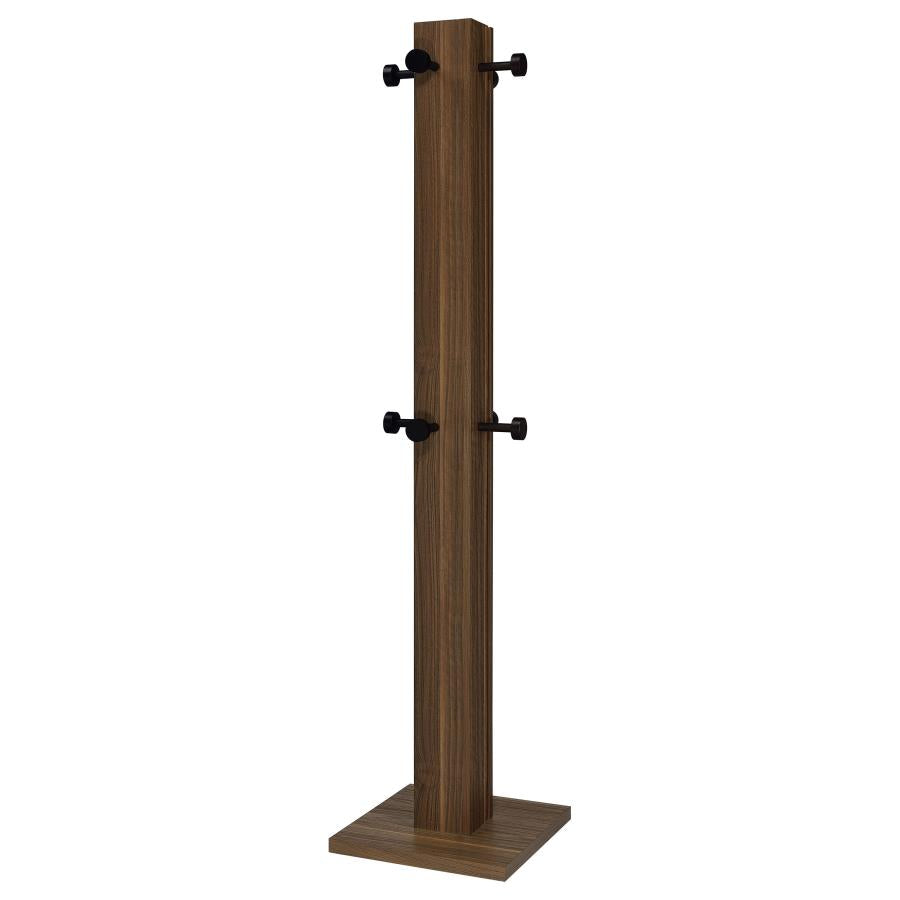 Rikkie Engineered Wood Coat Rack Walnut - 983281