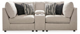 Kellway 3-Piece Sectional Loveseat - 98707S8