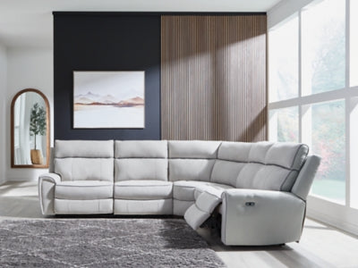 Social Pointe 5-Piece Power Reclining Sectional - PC98802S8