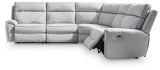 Social Pointe 5-Piece Power Reclining Sectional - PC98802S8
