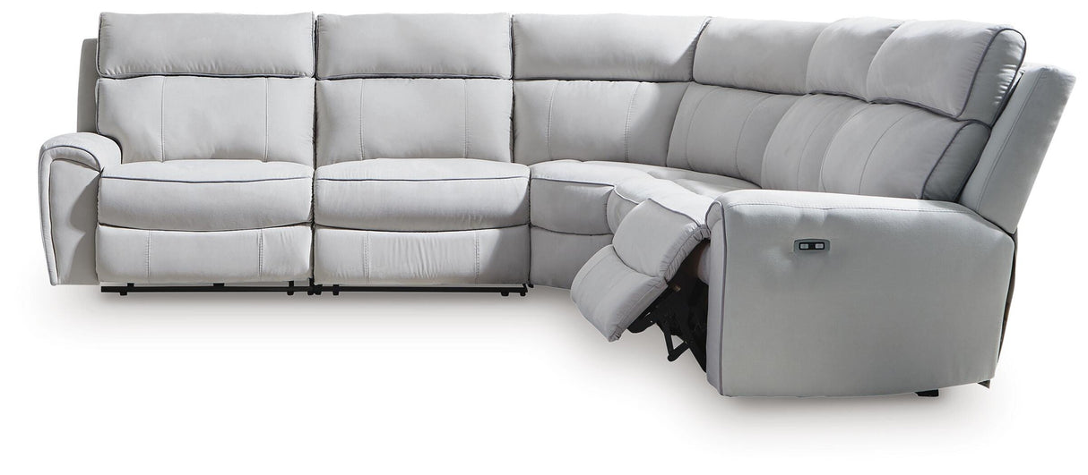 Social Pointe 5-Piece Power Reclining Sectional - PC98802S8