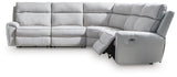 Social Pointe 5-Piece Power Reclining Sectional - PC98802S8