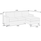 Modern L-Shaped Sectional Sofa