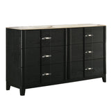 Opel - 6 Drawer Dresser - Black
