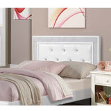 Glamours Style Bed With Diamond Tufted Padded Headboard