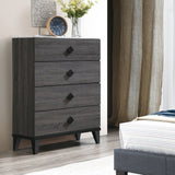 Bedroom Chest Of Drawers With 4 Drawer Storage - Gray / Gray