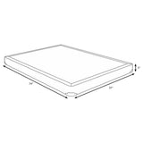 Maynard - Twin Low Profile Box Spring Foundation With Memory Foam Support And Breathable Design - Gray