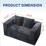 Cloud Loveseat Sofa Couch, 2 Seater Boneless Couch