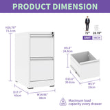 Steel Drawer Vertical File Cabinet With Lock For A4 Legal / Letter Size