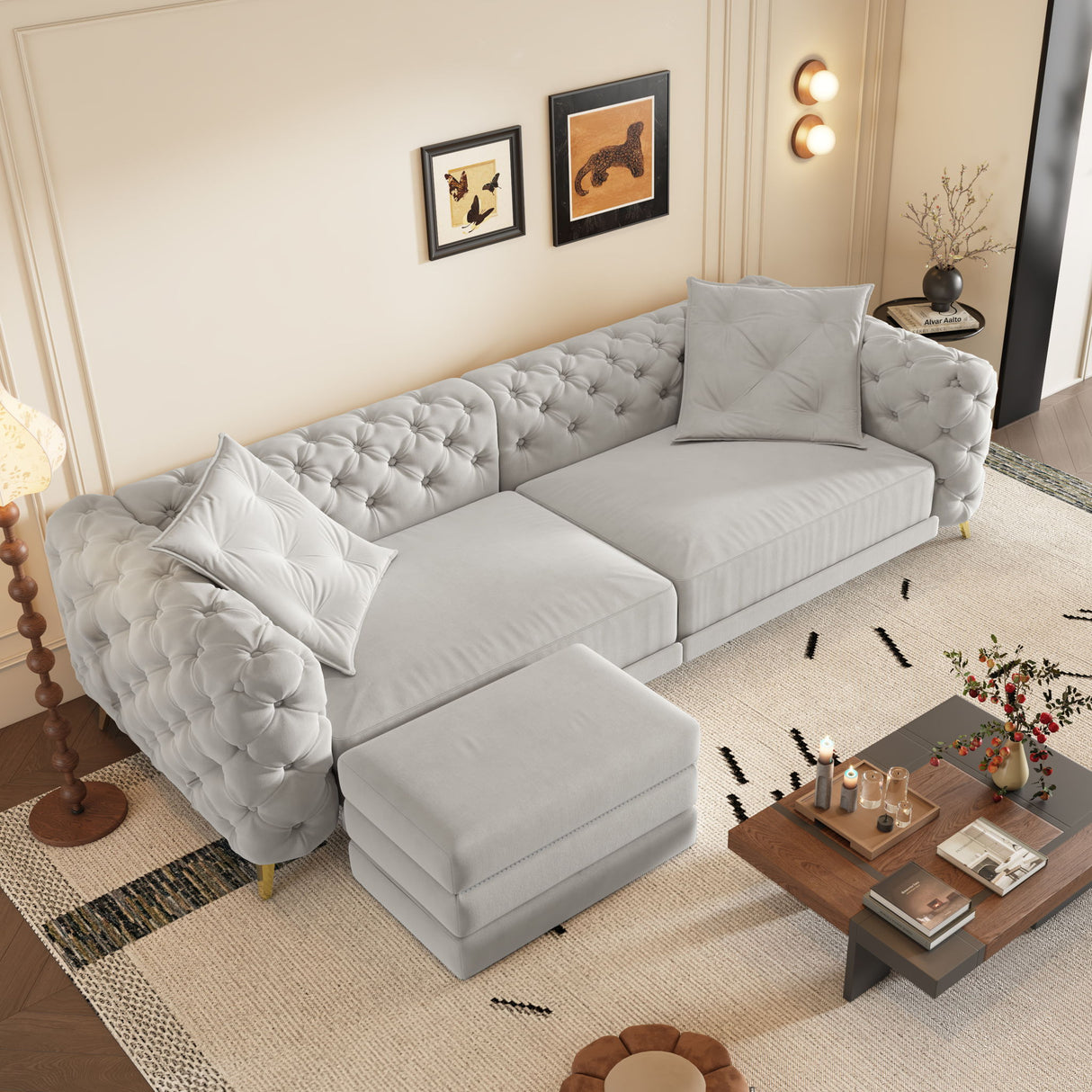 3-In-1 Convertible Sleeper Sofa