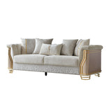 Chateau - Sofa - Cream / Brown