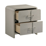 Aria - 2 Drawer Nightstand - Beige