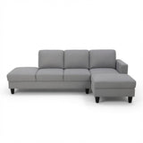 L - Shaped Sectional Sofa With Chaise & Ottoman