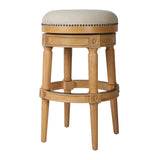 Rustic Elegance Backless Swivel Stool