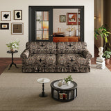 Luxuriously Comfortable Cloud Couch Sofa With Elegant Rolled Arms & Pleated Skirt Design