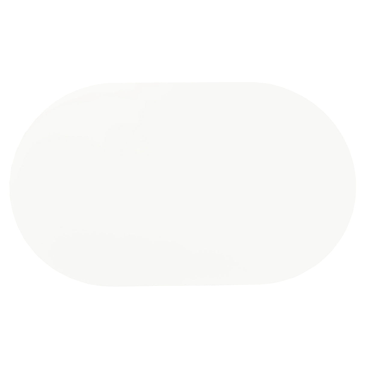 Oval Dining Table - White - Metal