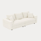 4 Seat Sofa, Modern Comfy Upholstered Sofa Cloud Couch, Deep Seat Couches With Soft Pillows