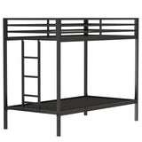 Adam - Twin Over Twin Bunk Bed - Black