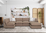 6-Piece Sectional Sofa with Ottoman - 82501 3455-19x2+82503 3455-19x3+82518 3455-19