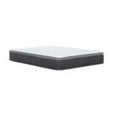 12'' Hybrid Mattress In A Box, Plush Gel Memory Foam Mattress Top With Pocket Coil Base - Gray / White - Queen