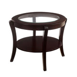 Contemporary Table With Open Lower Shelf